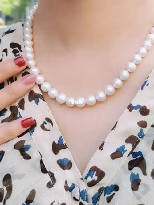 京润珍珠项链漂亮好看~ 6015