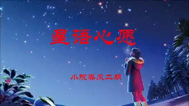 影视歌曲《星语心愿》小院春风二胡演奏