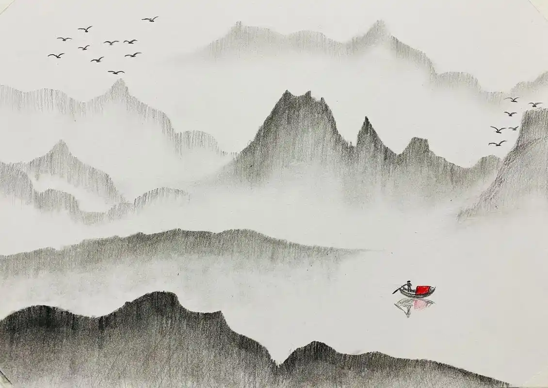 素描基础第1课|10-11岁|素描山水画 素描基础:第一节素描课主要讲了