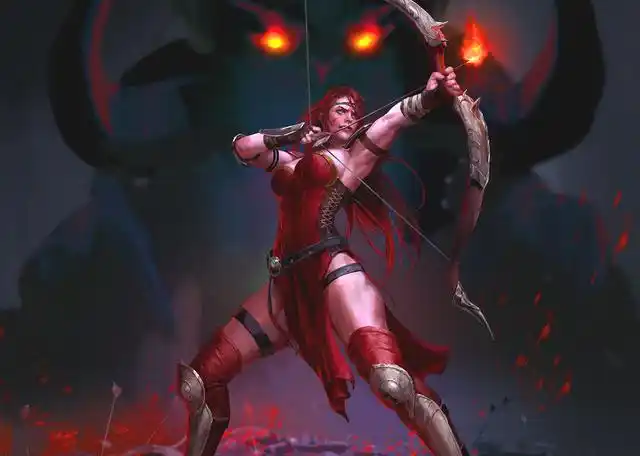 《暗黑破坏神2》中被恶魔操控的女武士——堕落的罗格射手