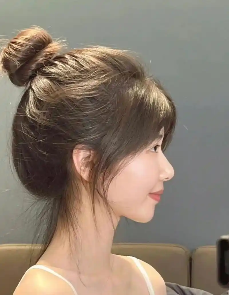 网红八字刘海 八字刘海是中长发里面最百搭的刘海9969♀15能