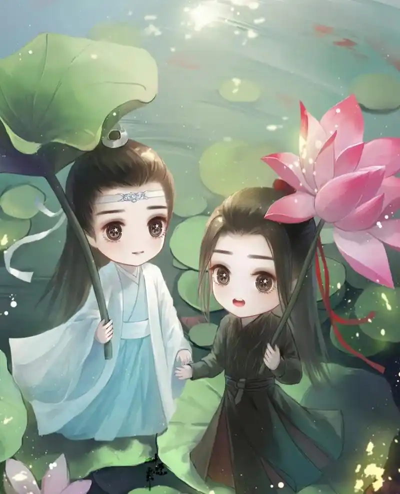 陈情令忘羡# 萌图太可爱了[微笑]送给友友们