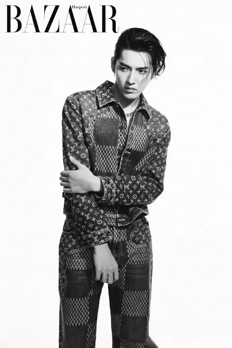 吴亦凡《时尚芭莎》七月刊封面大片  看完全片就这三个字 "俊 绝 稳"