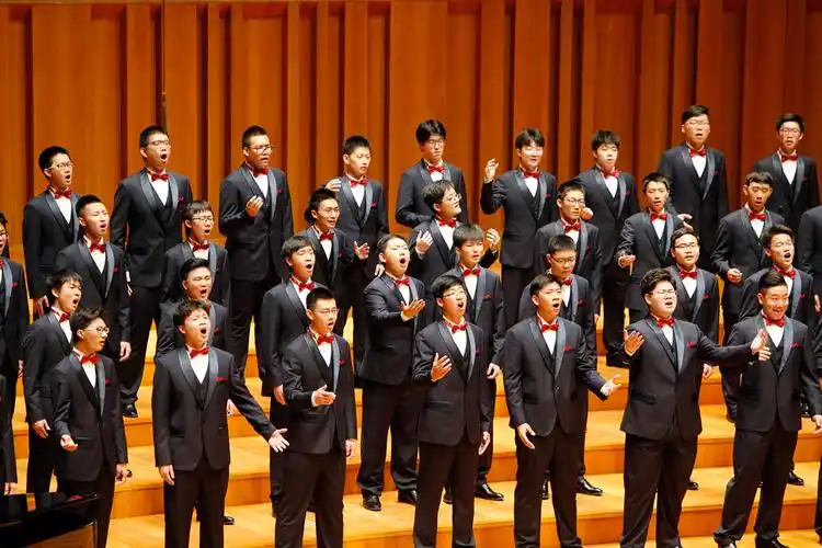 北京:中学生男声合唱团唱响国家大剧院
