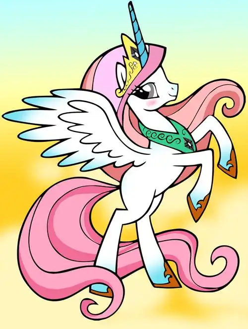 儿童画独角兽怎么画