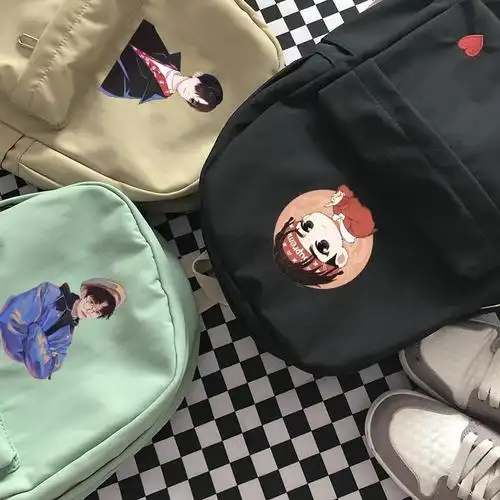 易烊千玺书包 tfboys同款双肩包女学院风三小只中学生可爱背包包e