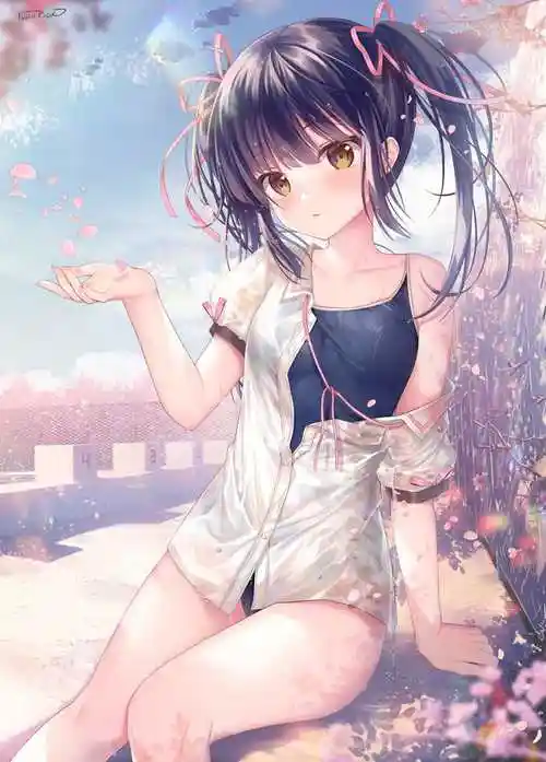 上游泳课的比基尼女同学pixiv插画图片