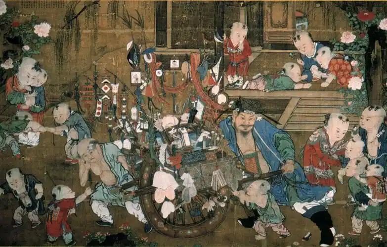 【中国名画】北宋画家苏汉臣人物绘画作品欣赏