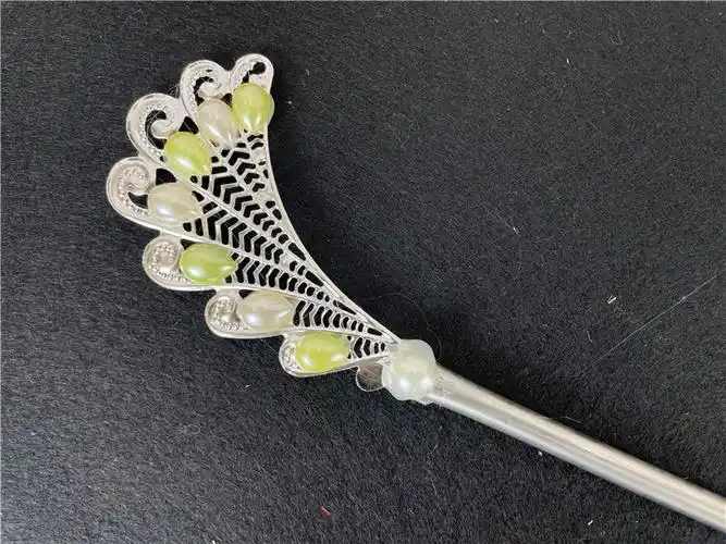 韩式发簪韩服朝鲜服宫廷头饰公主名族韩版复古新娘盘发彩珠民俗