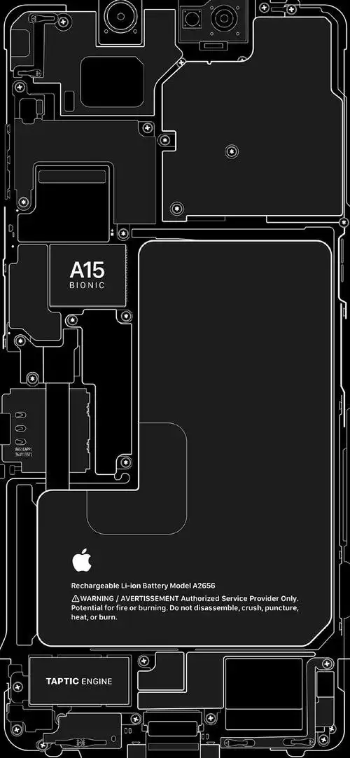 iphone13官方壁纸原图高清(你们要的iphone13内部结构壁纸)(9)