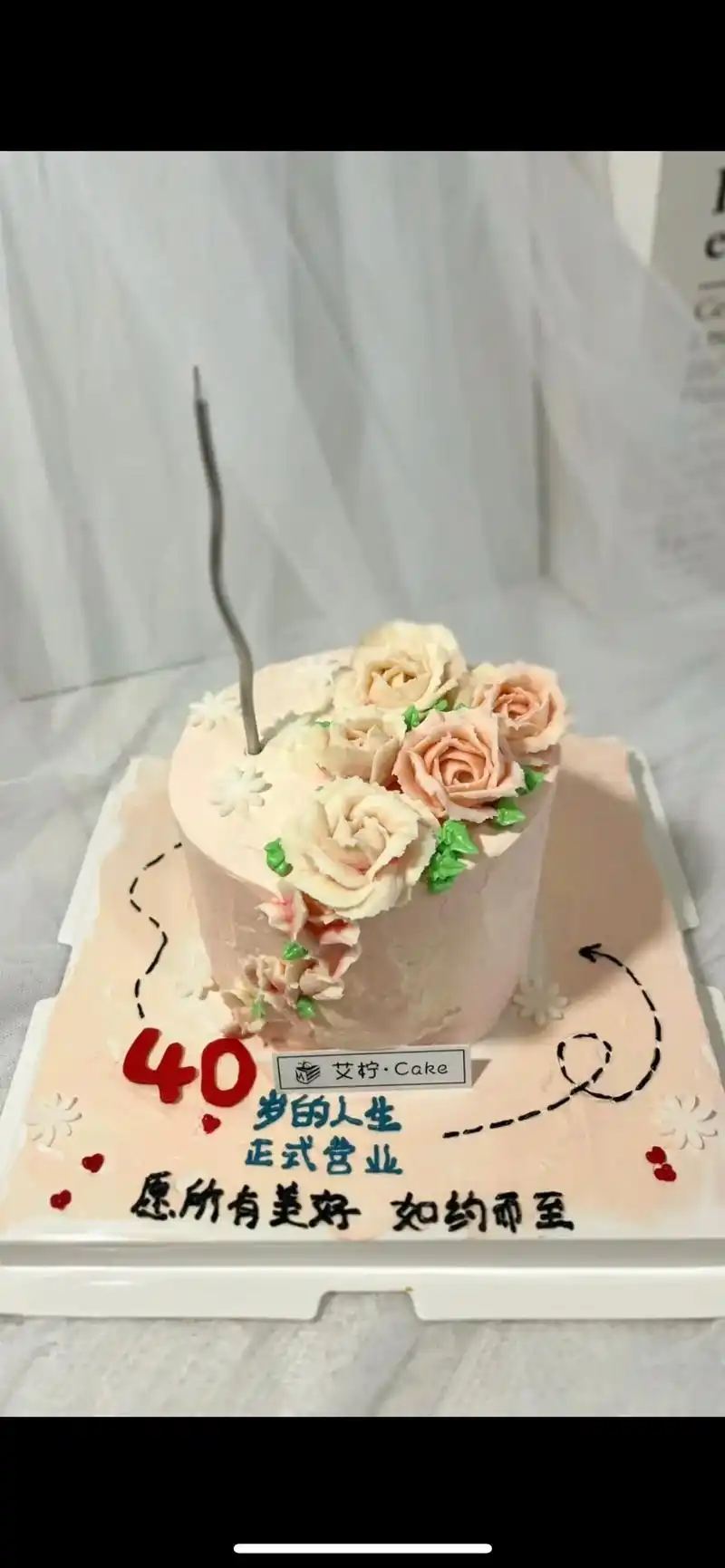 女生蛋糕.40岁成熟姐姐生日蛋糕女神蛋糕全国同城免费配送#过 - 抖音