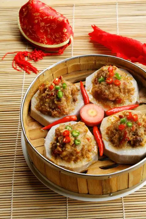 春节年夜饭必备吉祥菜——圆笼芋头蒸肉