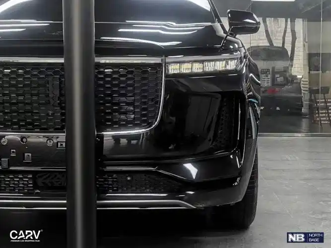 理想one全车卡孚carv改色膜绸缎黑