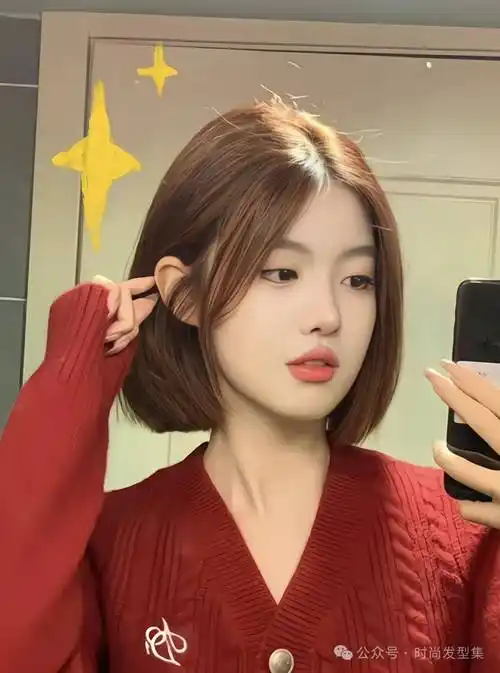 秋天剪个"中式中分短发",你一定很美!