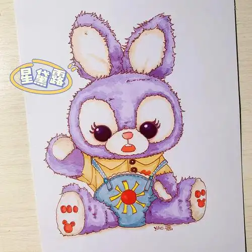 手绘马克笔手绘星黛露呀嘿