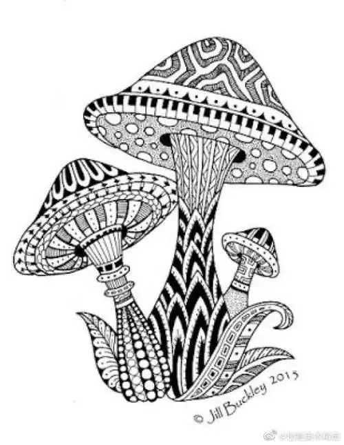 线描儿童线描画创意线描装饰画黑白装饰画简笔画手绘