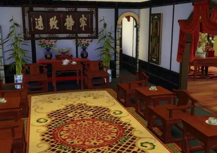 古代房屋 古代背景 古代场景 古风 竹屋 木屋 室内 风景 农家小院