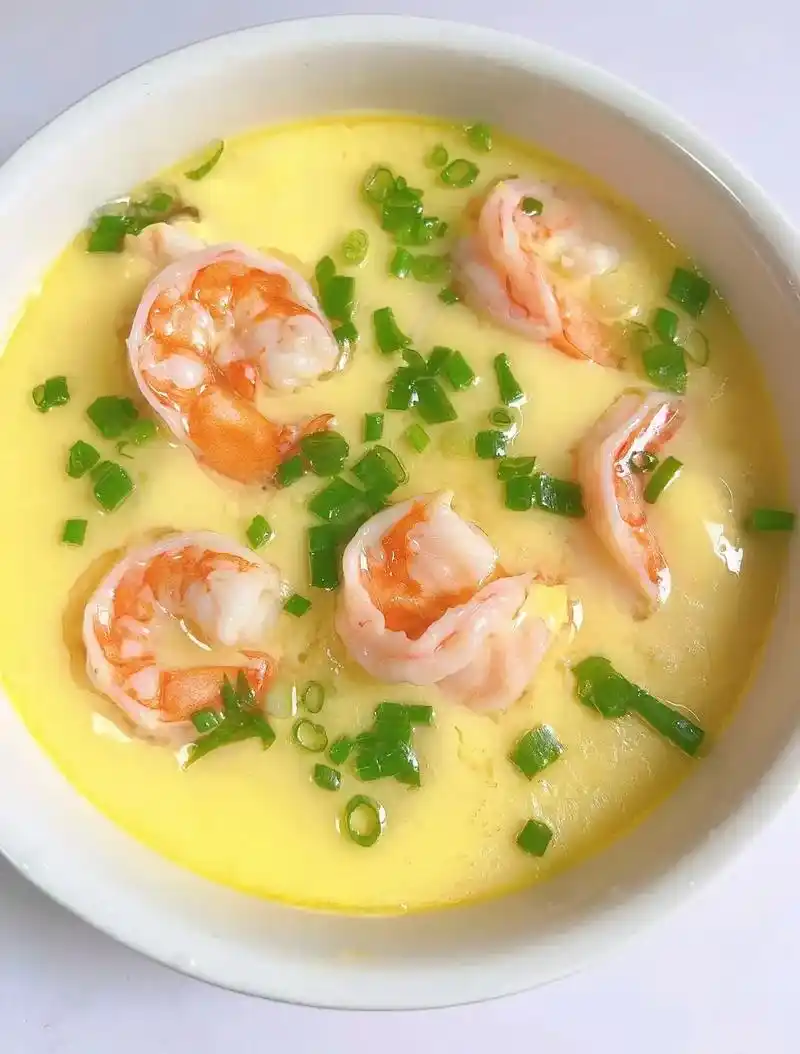 虾仁蒸蛋.#图文掘金计划 相信我,这碗虾仁蒸蛋没有孩子会拒绝 - 抖音