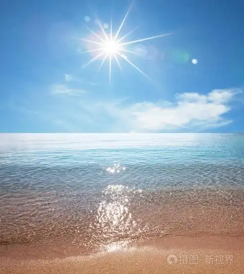 海洋和太阳照片-正版商用图片01xvek-摄图新视界