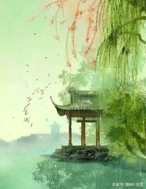 古风唯美意境壁纸 雨意系列