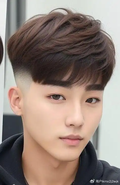 两侧铲短微分碎盖,年轻男生的时尚发型之选