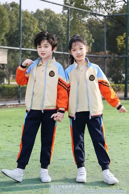 Ω安踏联名小学生秋季校服纯棉套装一年级儿童运动班服新款幼儿园园服