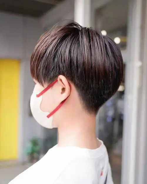 最美女士短发推边头,利落时尚还个性,显瘦还显高|发型|脸型|发蜡|圆脸