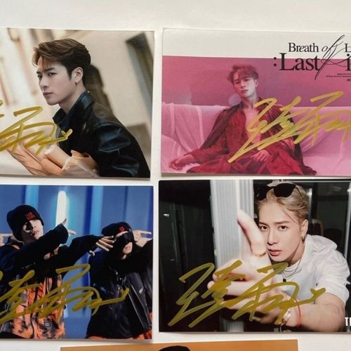 王嘉尔亲笔签名照亲签保真粉丝应援周边产品正品收藏无印刷