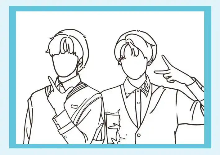 无偿稿件分享宋亚轩刘耀文线描稿