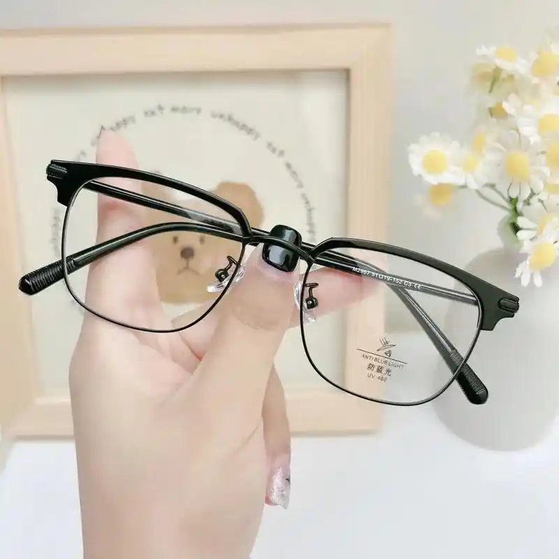 眼镜 #镜架 #眼镜框推荐 #半框眼镜 #图文来了 - 抖音