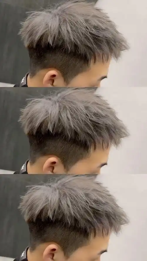 2021年炸街灰系短碎盖发型,谁做谁帅
