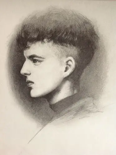 少年的侧脸 上课无聊,偷画一张.