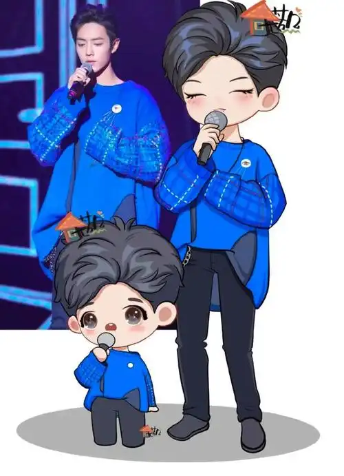 q版肖战太萌了,但本人更可爱