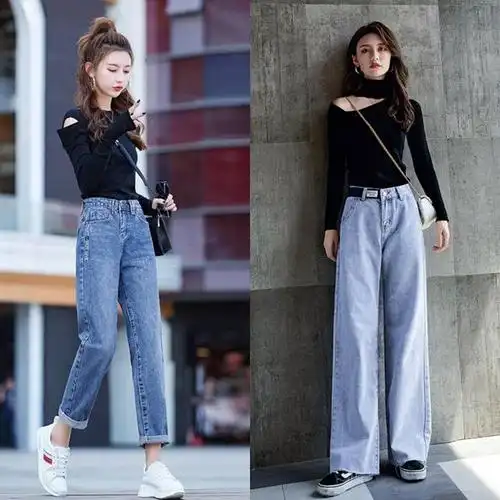 鉴赏泡泡袖的设计还能遮住手臂上的肉肉,可以说是完美,搭配牛仔裤和方