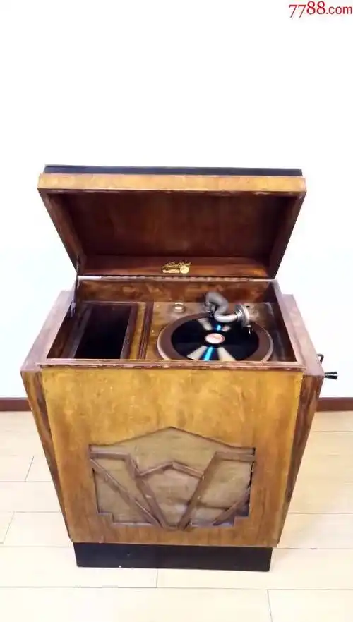 1920年代西洋古董黑胶唱片机nationalband手摇留声机音质优8品