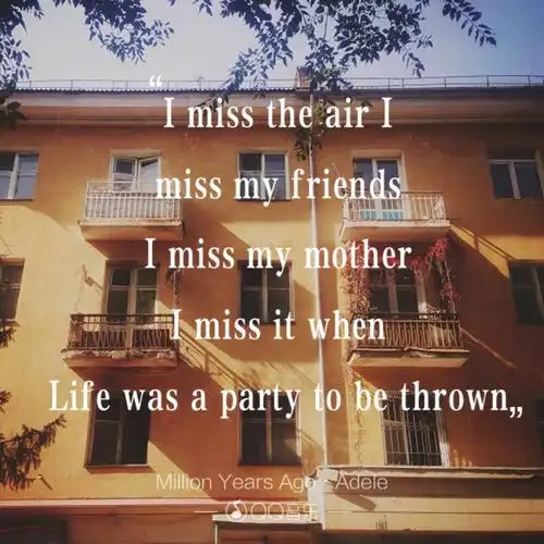 【歌词海报】adele-《million years ago》