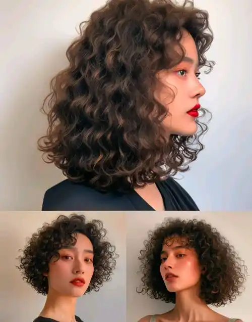 发型别乱整,最美还是羊毛卷全头烫,复古时尚真洋气_女性_展现_卷发