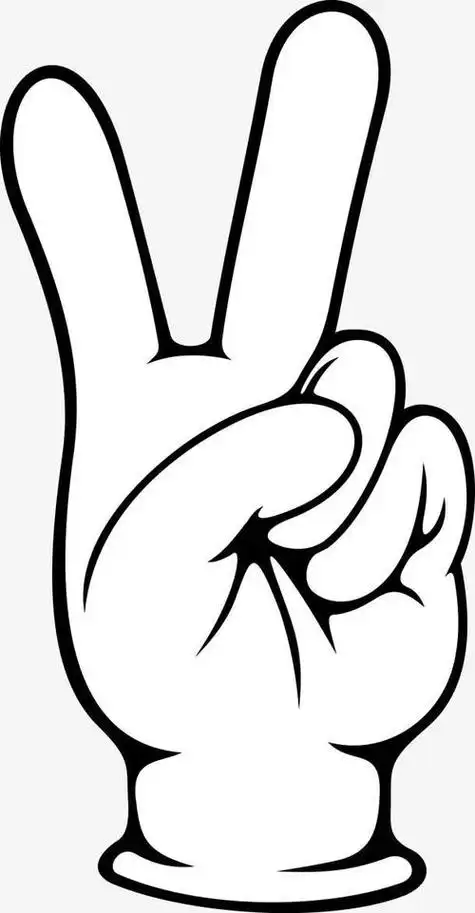 耶手势简笔画 耶手势简笔画q版