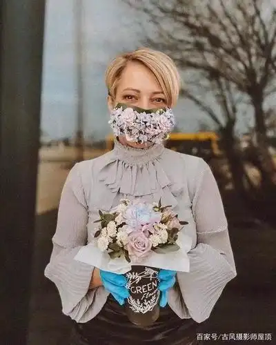 疫情之下各国花艺师做的花口罩,我们共同的世界,世界加油