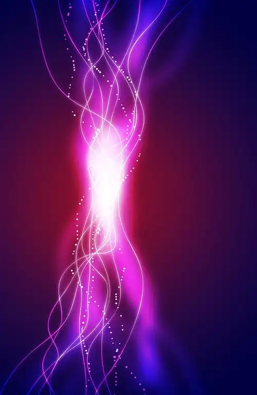 紫色光效科幻h5背景