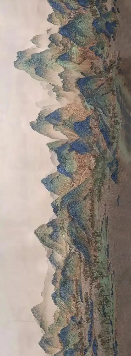 《千里江山图》超长图全景展示