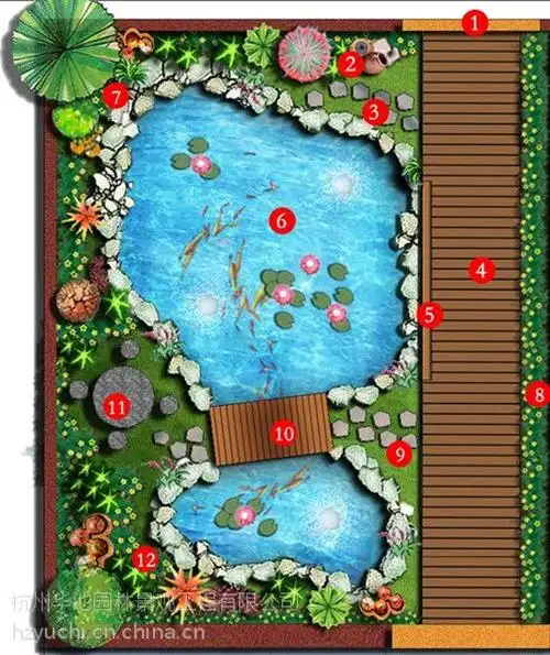 供应临安别墅庭院设计锦鲤鱼池设计建造假山鱼池安装