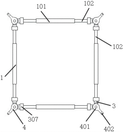 一种可调式抱杆腰箍的制作方法