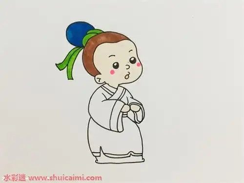 古代人怎么画古代人简笔画步骤