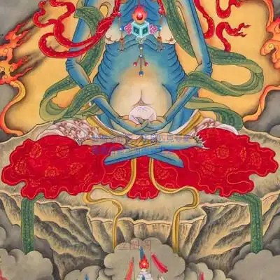 面燃鬼王画像 面然大士挂画 普度公卷轴画 道场佛堂水陆画 包邮