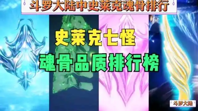 斗罗大陆史莱克学院魂骨排行榜不愧是挂王唐三魂骨都是高级