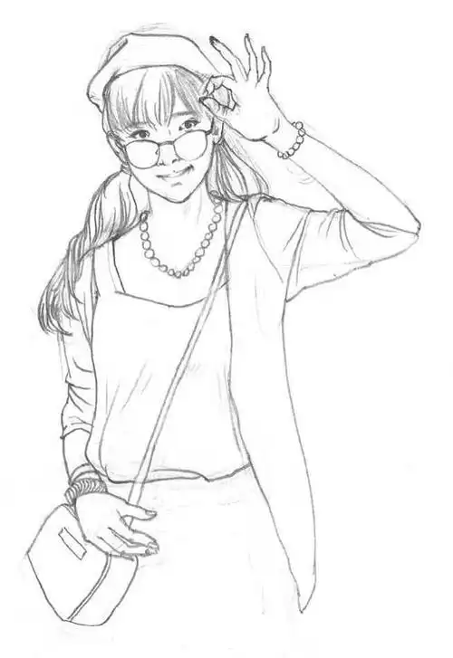 分步骤讲解人物动态画法,简单易学,快来临摹