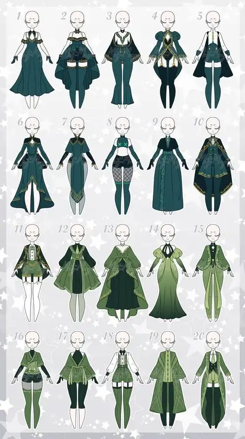 服饰绘画参考素材服饰绘画的参考素材对于创作至关重要.