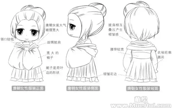 q版漫画技法116飘逸的古代服装