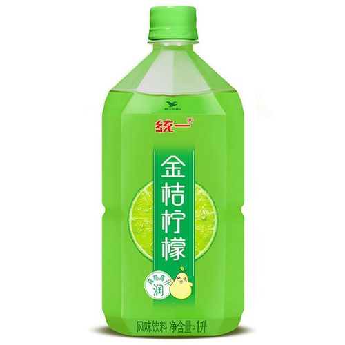【京选好货】统一 青梅绿茶金桔柠檬茶饮料1升*8瓶 整箱大瓶装果味茶